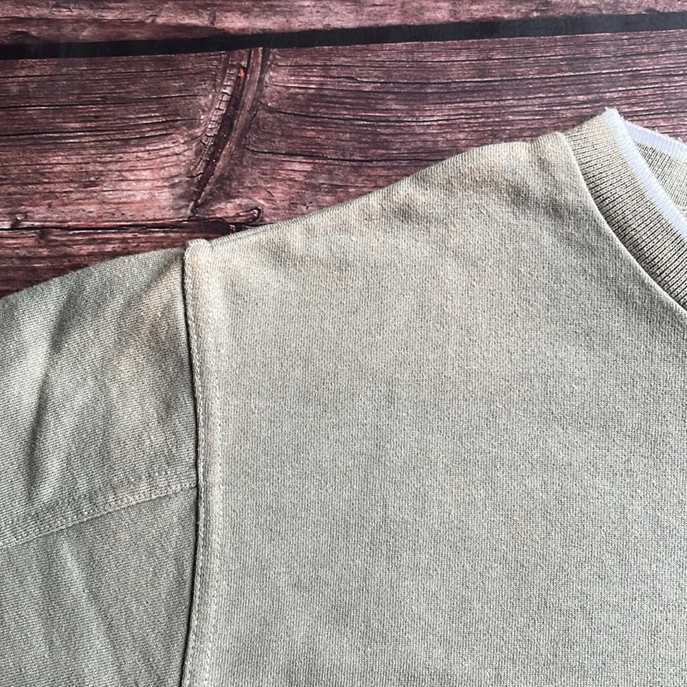 VINTAGE | Reebok Classic v-neck khaki sweater - Picture 6 of 10